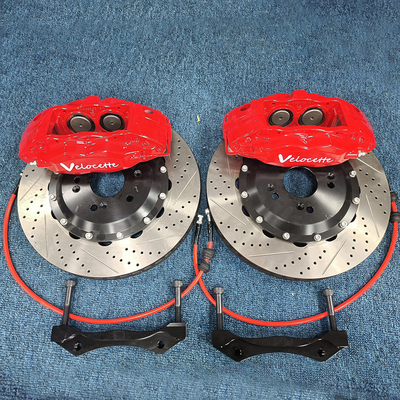 4 Piston Car Brake Calipers Front F50 Two Piece Fixed Fit สำหรับ 355mm Brack Disc