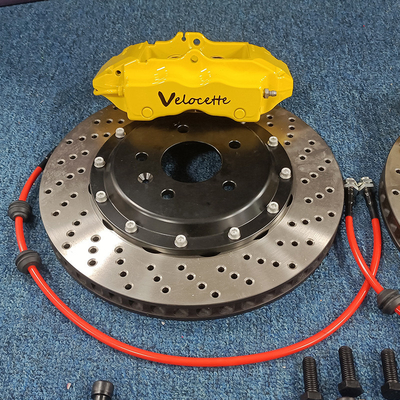 ด้านหลัง 4 Pot 18Z Caliper ยานยนต์ กึ่งเมทัลลิก 345mm 355mm 370mm