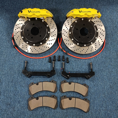 355x28mm Honda เครื่องวัดเส้นผ่าศูนย์กลางเบรค 4 Pot Fit สำหรับ Toyota BMW VW