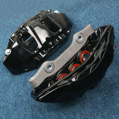 8N Modified Black 6 Pot Audi Calipers สำหรับเบรครถยนต์ 18 ถึง 21 นิ้วล้อ