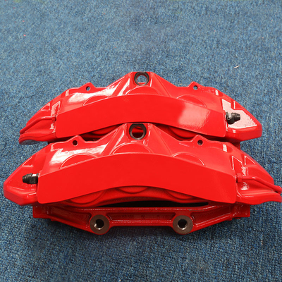 สีแดง AMG 6 Piston Automotive Caliper Fit สำหรับ Mercedes C63 W205 W212 Front Modified
