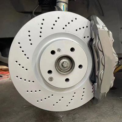 6 Pot Monoblock Forged Mercedes เบรคคาลิปเปอร์พร้อมโรเตอร์ 345 มม