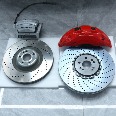 2 Piston Mercedes Brake Caliper อลูมิเนียมอัลลอยด์อัพเกรดเป็น 10 Piston