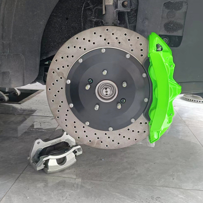 Monoblock Kia K5 คาลิปเปอร์เบรก 6 ลูกสูบ สีเขียว