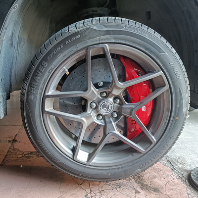 การดัดแปลงรถ 10 ลูกสูบคาลิปเปอร์เบรคแผ่นคาร์บอนเซรามิกสำหรับ Honda UR-V