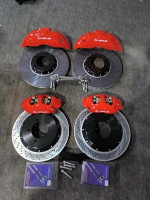 สีแดง 420 มม. ดิสก์เบรกคาลิปเปอร์ชุดเหมาะสำหรับโตโยต้า Lx570 Brembo GT4