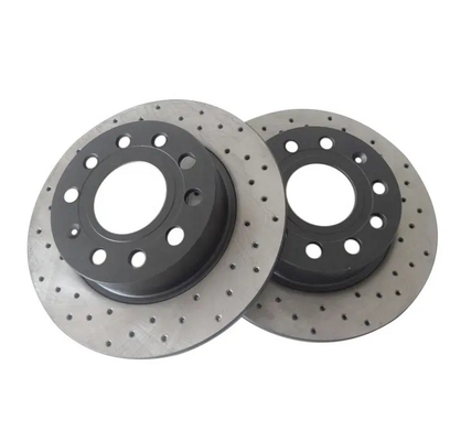 OE 95535140251 ทิตาเนียมเหล็กสับสนธิ วงจรเบรครถยนต์ ขนาด 350 * 34MM Semi Metal Dustless