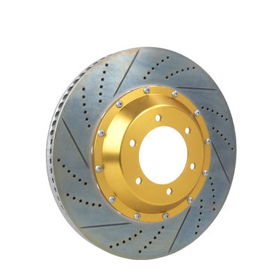 รถยนต์คุณภาพสูง เหมาะสำหรับ Brembo 19Z ชุดคาลิปเปอร์เบรกรถยนต์สีเหลือง สำหรับ Honda